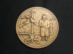 Vintage Polish Bronze Medal "50 Years of the Leczycy Museum"