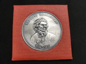 Vintage Polish Medal "Tadeusz Kosciuszko 1746-1817"