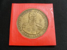 Vintage Polish Bronze Medal "Jozef Poniatowski"