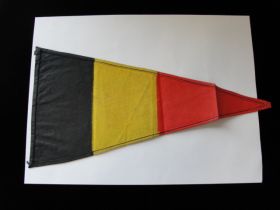 Vintage 1940's Era Belgian Pennant Flag
