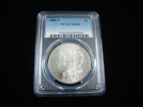1881-S Morgan Silver Dollar PCGS Graded MS62 #42272101