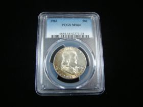 1963 Franklin Silver Half Dollar PCGS Graded MS64 #42272108