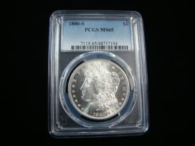 1880-S Morgan Silver Dollar PCGS Graded MS65 #48737194
