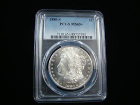1880-S Morgan Silver Dollar PCGS Graded MS65+ #48737195