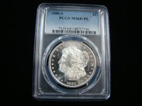 1880-S Morgan Silver Dollar PCGS Graded MS64+PL #48737196