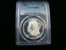 1880-S Morgan Silver Dollar PCGS Graded MS64+ #48737198