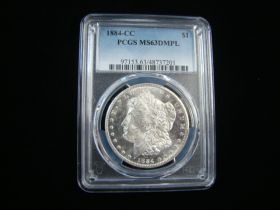1884-CC Morgan Silver Dollar PCGS Graded MS63DMPL #48737201