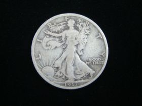 1917 Walking Liberty Silver Half Dollar Fine 40616