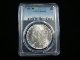 1902-O Morgan Silver Dollar PCGS Graded MS64 #48737210