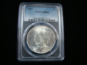 1923 Peace Silver Dollar PCGS Graded MS64 #48737211