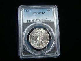 1944 Walking Liberty Silver Half Dollar PCGS Graded MS65 #48737237