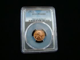 1973-D Lincoln Cent PCGS Graded MS66RD #46246325