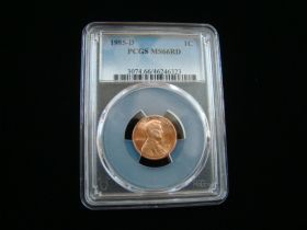 1985-D Lincoln Cent PCGS Graded MS66RD #46246323