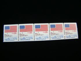 U.S. Scott #1891 Plate # Coil Strip Of 5 Plate #2 Mint Never Hinged