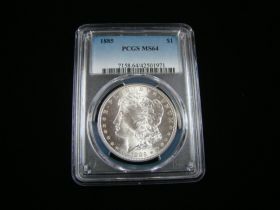 1885 Morgan Silver Dollar PCGS Graded MS64 #42501971