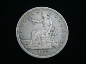1877-S Trade Silver Dollar VF+ 21108