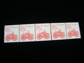 U.S. Scott #1908 Plate # Coil Strip Of 5 Plate #6 Mint Never Hinged