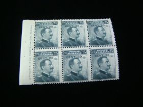 Italy Scott #129a Booklet Pane Of 6 Mint Never Hinged