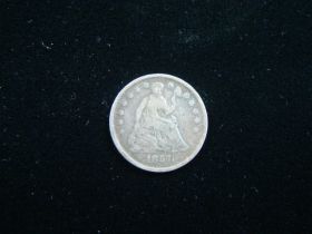 1857 Liberty Seated Silver Half Dime VG 41113