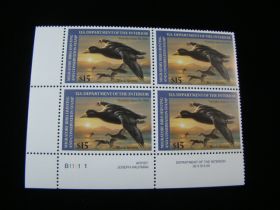 U.S. Scott #RW69 Plate # Block Of 4 Mint Never Hinged Black Scoters