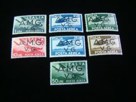 Italy A.M.G. Scott #1LNC1-1LNC7 Set Mint Never Hinged