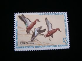 U.S. Scott #RW38 Mint Never Hinged Three Cinnamon Teal Nice stamp.