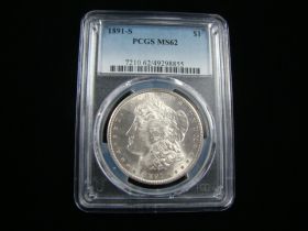 1891-S Morgan Silver Dollar PCGS Graded MS62 #49298855