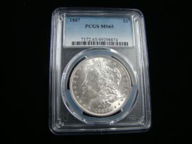 1887 Morgan Silver Dollar PCGS Graded MS65 #49298874
