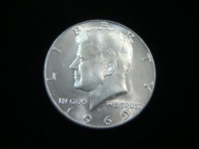 1969-D Kennedy Silver Half Dollar Brilliant Uncirculated 70916