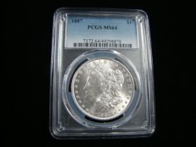 1887 Morgan Silver Dollar PCGS Graded MS64 #49298870
