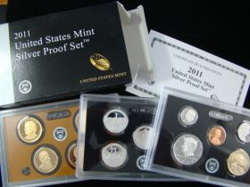 2011 United States Mint Silver Proof Set Original Box & COA