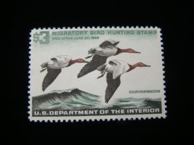 U.S. Scott #RW32 Mint Never Hinged Three Canvasback Drakes