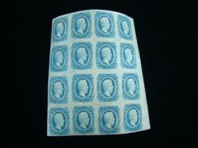 Confederate States Of America Scott #11 Block Of 16 Mint Never Hinged