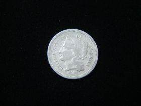 1868 Three Cent Nickel Fine 240628