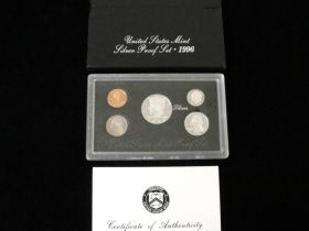 1996 U.S. Mint Proof Silver Proof Set with box and COA