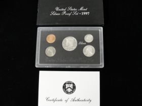 1997 U.S. Mint Proof Silver Proof Set with box and COA