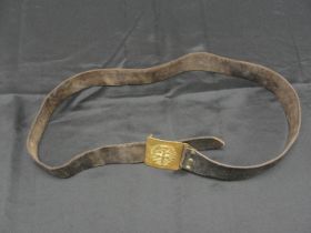 1930's Spanish Civil War Army Dress Belt & Buckle "LOGRONO"