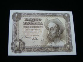 Spain 1951 1 Peseta Banknote Choice Uncirculated Pick#139 50515