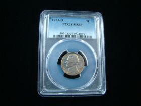 1953-D Jefferson Nickel PCGS Graded MS66 #45974035