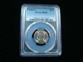 1952-S Jefferson Nickel PCGS Graded MS65 #45974036