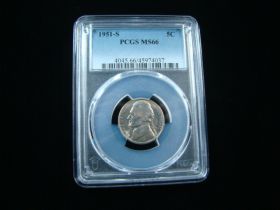 1951-S Jefferson Nickel PCGS Graded MS66 #45974037