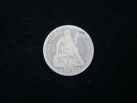 1873 W/Arrows Liberty Seated Silver Dime Good 51109