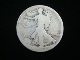1916 Walking Liberty Silver Half Dollar AG 40923