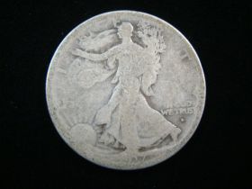 1917-D Obverse Walking Liberty Silver Half Dollar AG 110923
