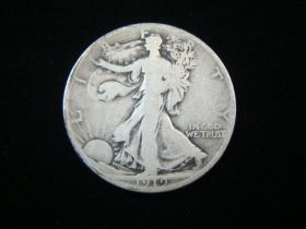 1919-D Walking Liberty Silver Half Dollar VG 60924