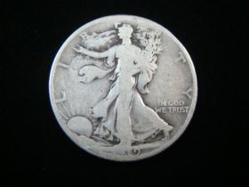 1919 Walking Liberty Silver Half Dollar Good 70924