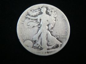 1919-D Walking Liberty Silver Half Dollar Good 80924