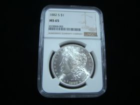 1882-S Morgan Silver Dollar NGC Graded MS65 #6578068-003