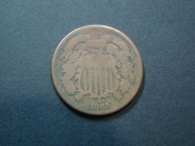 1865 Two Cents Good 11128