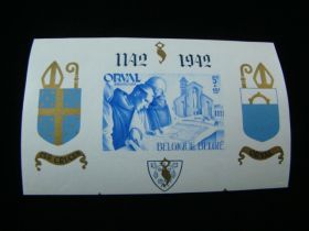 Belgium Scott #B304v Imperf Sheet 1142-1942 Overprint Mint Never Hinged